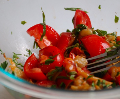 Herbed tomato salad