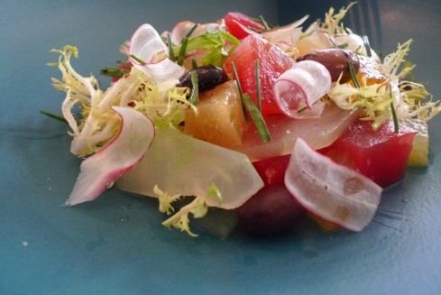 Melon Salad Closeup