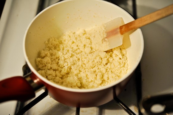 Warming up Cauliflower couscous