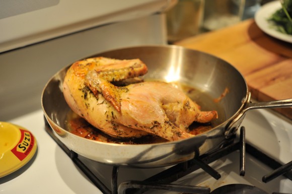 Roasted Chicken with Ripped Skin