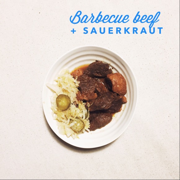 Barbecue Beef with Sauerkraut