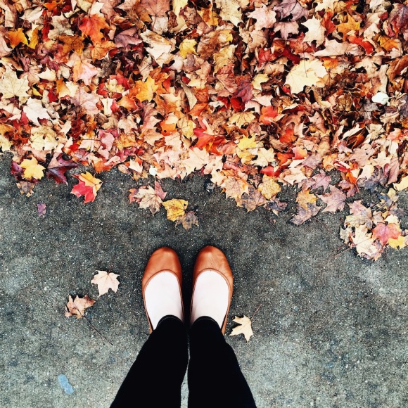 Fall leaves and Tieks