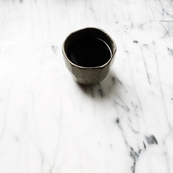 Morning Black Coffee in Muji Cup