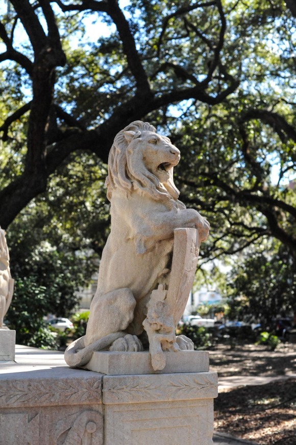 Lion Statue Savannah