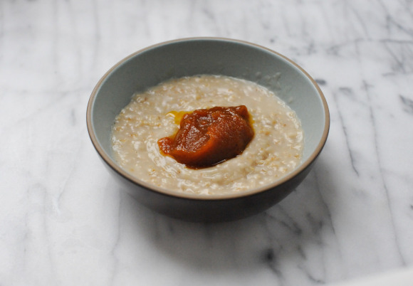 Oatmeal with Pumpkin Butter