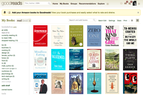 Goodreads Shelves