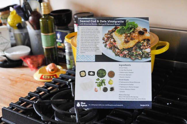 Blue Apron Recipe Card The Second Lunch