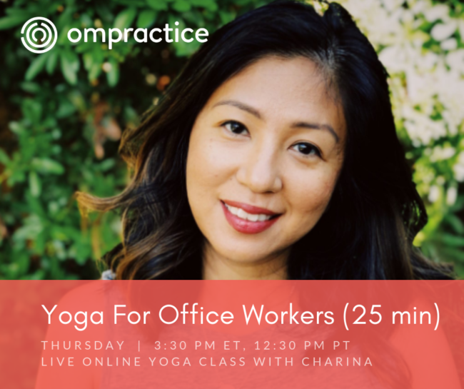 Ompractice Yoga for Office Workers with Charina