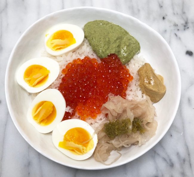 the second lunch caviar rice bowl