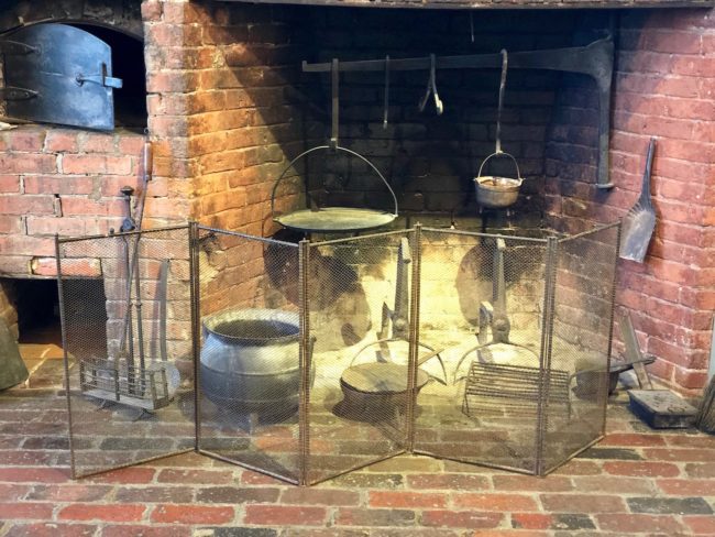 the second lunch newton jackson homestead fireplace kitchen