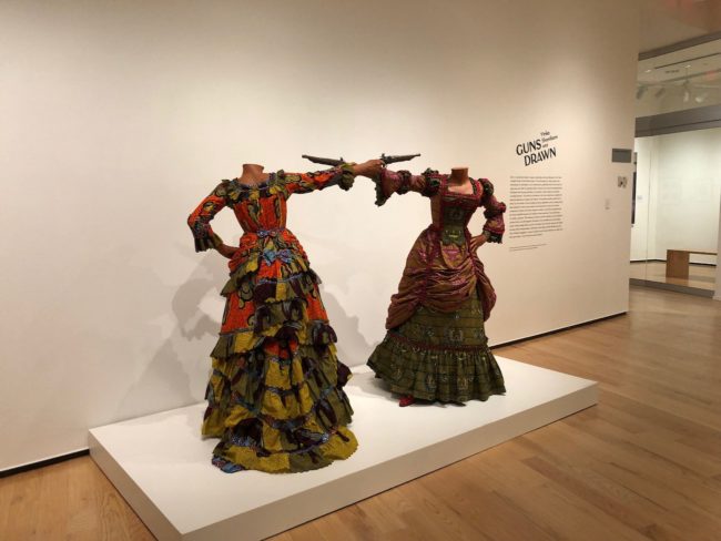 the second lunch the davis museum yinka shonibare guns drawn