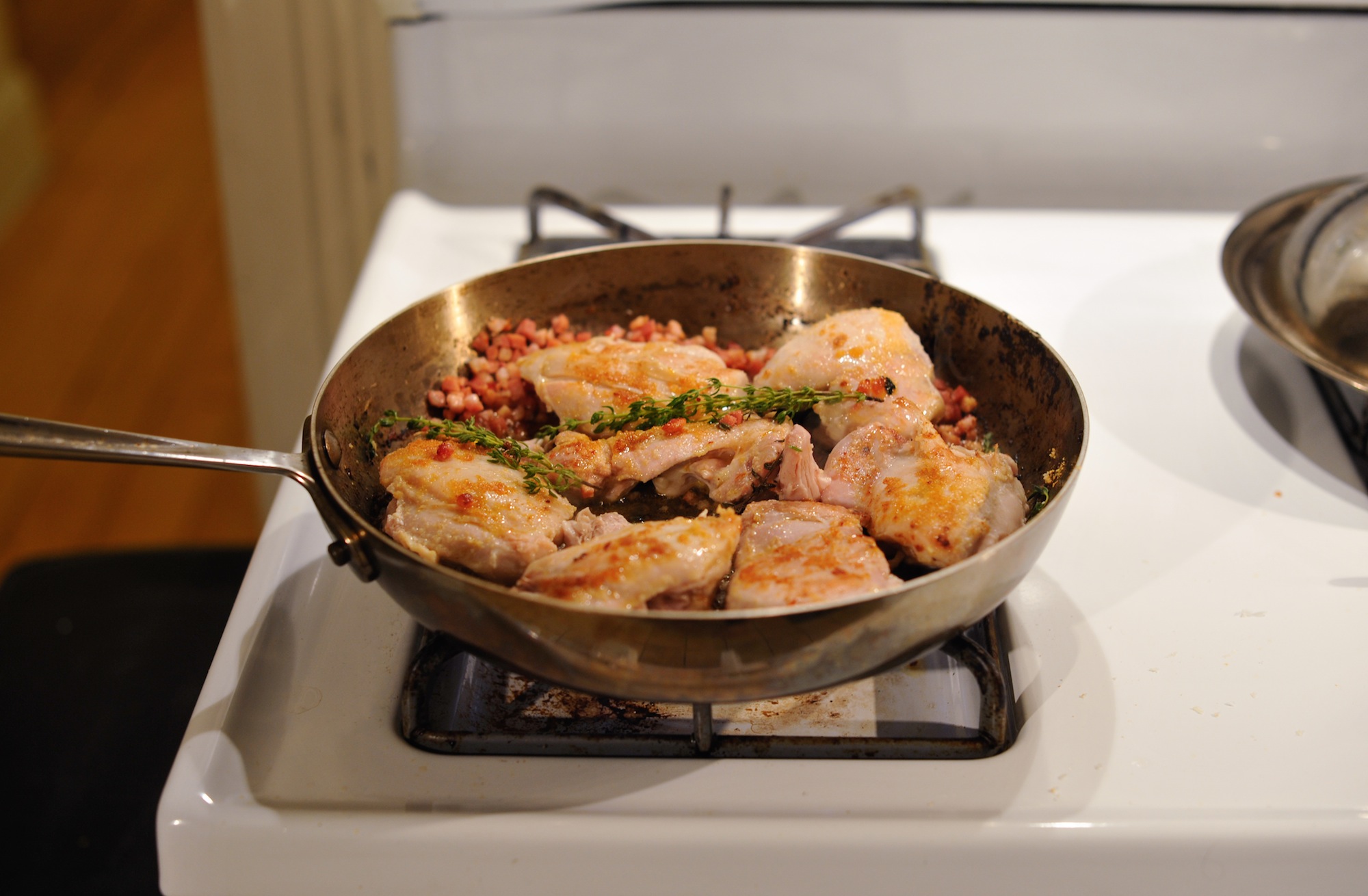 Chicken Thighs with Pancetta and Brussels Sprouts The Second Lunch
