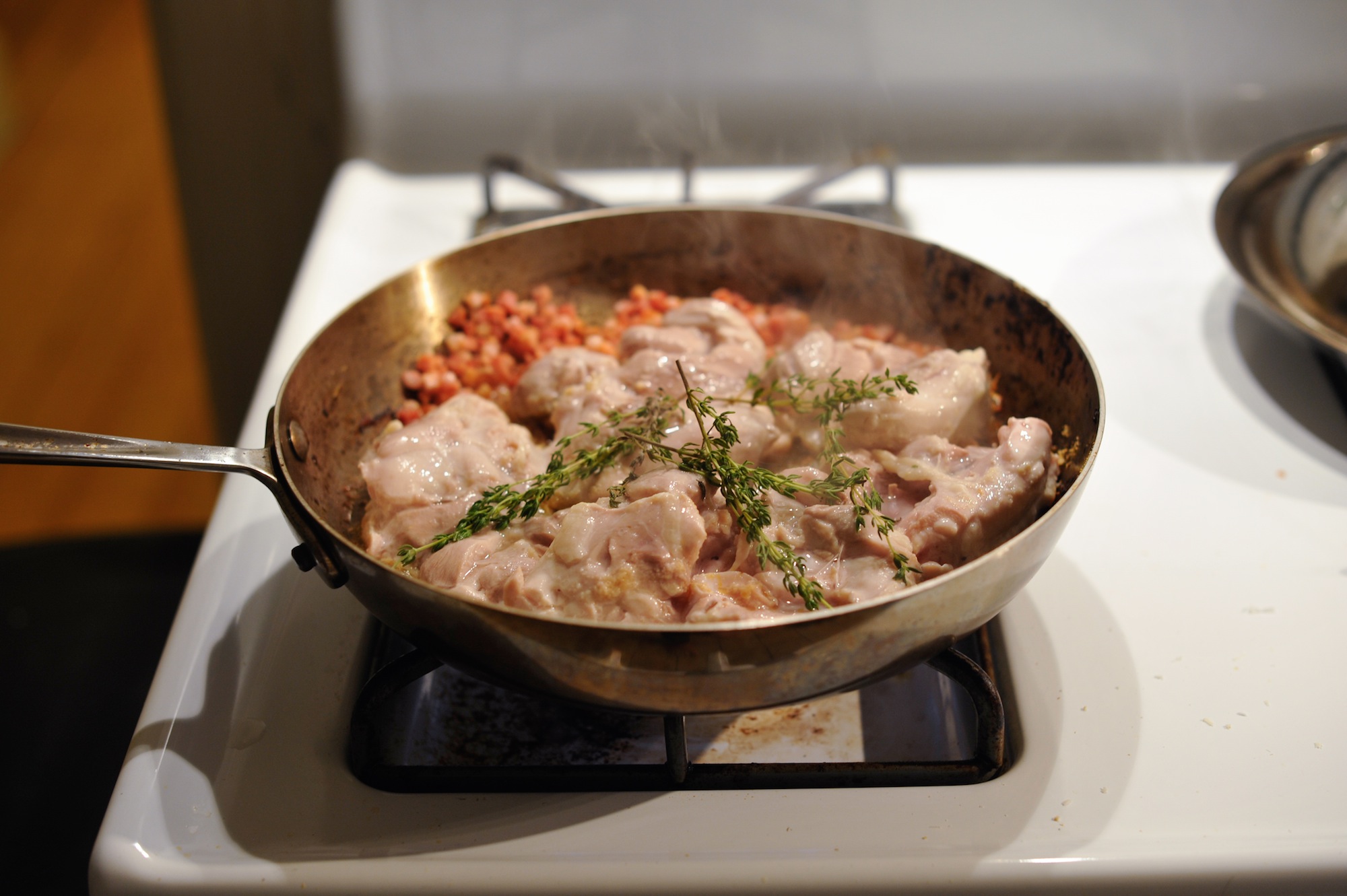 Chicken Thighs with Pancetta and Brussels Sprouts The Second Lunch