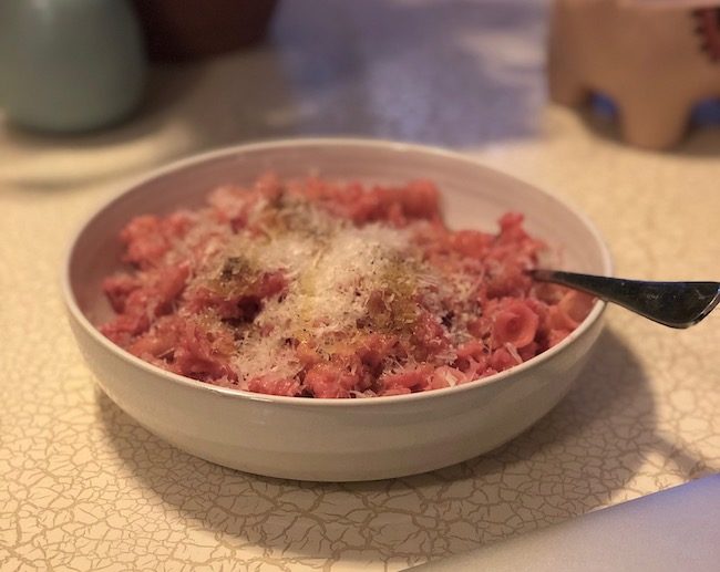 trader joes beet sauce pasta the second lunch